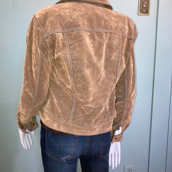 Flocked Denim Jacket M - Picture 6 of 6
